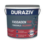 DURAZIV FASSADEN TOP Tencuială decorativă granulată MD (“bob de orez”) siliconică albă (1,0 mm, 1,5 mm şi 2 mm), Alba / Tra. 25KG