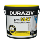 DURAZIV ProfiMAT – Vopsea lavabilă albă mată pentru interior 25L