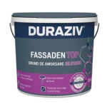 DURAZIV FASSADEN TOP Grund de amorsare siliconic pentru vopsele şi tencuieli decorative structurate, Alb / Tra.