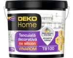 DEKO Home T8100 tencuiala decorativa cu silicon Vinarom R15: Crem36,Bej14,Galben13,Maro Brun 94 25 KG