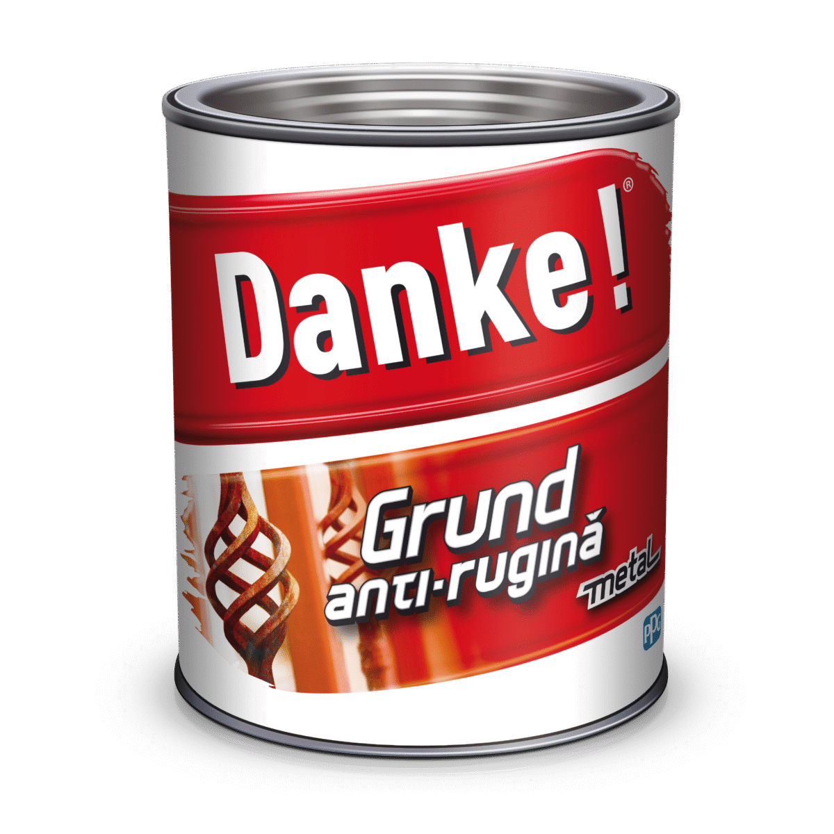 Danke, grund anti rugina 2,5 l ( gri luminos si rosu oxid) - imagine 1