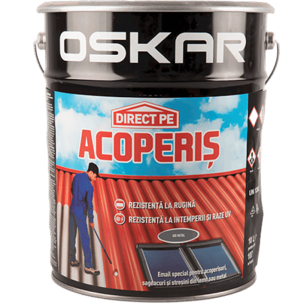 Vopsea Oskar direct pe acoperis 10 L