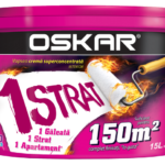 Vopsea lavabila Oskar 1 strat, alb, 15 L, Interior cu Colagen