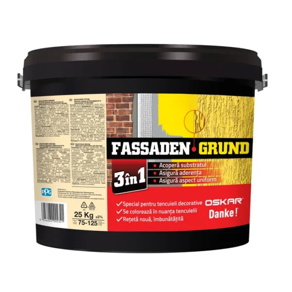 Amorsa pentru tencuieli decorative Oskar Fassaden Grund, interior / exterior, 25 kg