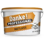 Vopsea lavabila Danke Professional Mattlatex, alb, 15 L, Interior