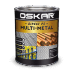 Oskar -direct pe multimetal email 3în1 pe baza de apa pentru multi-metal, cu efect anticoroziv, de grunduire si decorare 2,5 l