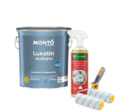 KIT Recondiționare Gresie – Vopsire Ecologică Interior & Exterior NanoMax Vopsea Ecologica Luxatin 750 ml + Detergent Bio 1L Curatare Gresie + Trafalet, NanoMax