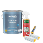 KIT Recondiționare Gresie – Vopsire Ecologică Interior & Exterior NanoMax Vopsea Ecologica Luxatin 750 ml + Detergent Bio 1L Curatare Gresie + Trafalet, NanoMax