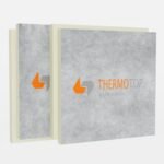 Placa PIR Thermotop DV-DV, cu membrana difuzie vapori, 0,021 W/mk, grosime 90mm – 1mp. Dimensiuni: 1200x1200mm ,2400x1200mm