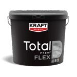 Membrană de impermeabilizare lichidă, armată cu fibre elastomerice, pentru acoperișuri plate Total Proof™ FLEX alba13 kg